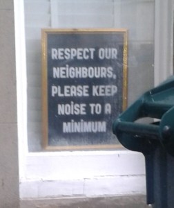 seen in a Brighton student rich neighbourhood