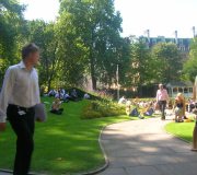 Relaxing in a London Park